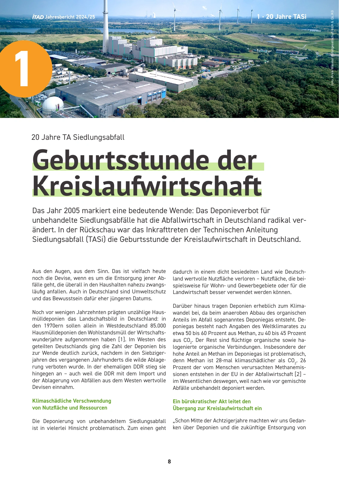 Geburtsstunde der Kreislaufwirtschaft – Kapiteleinstieg mit großem Foto