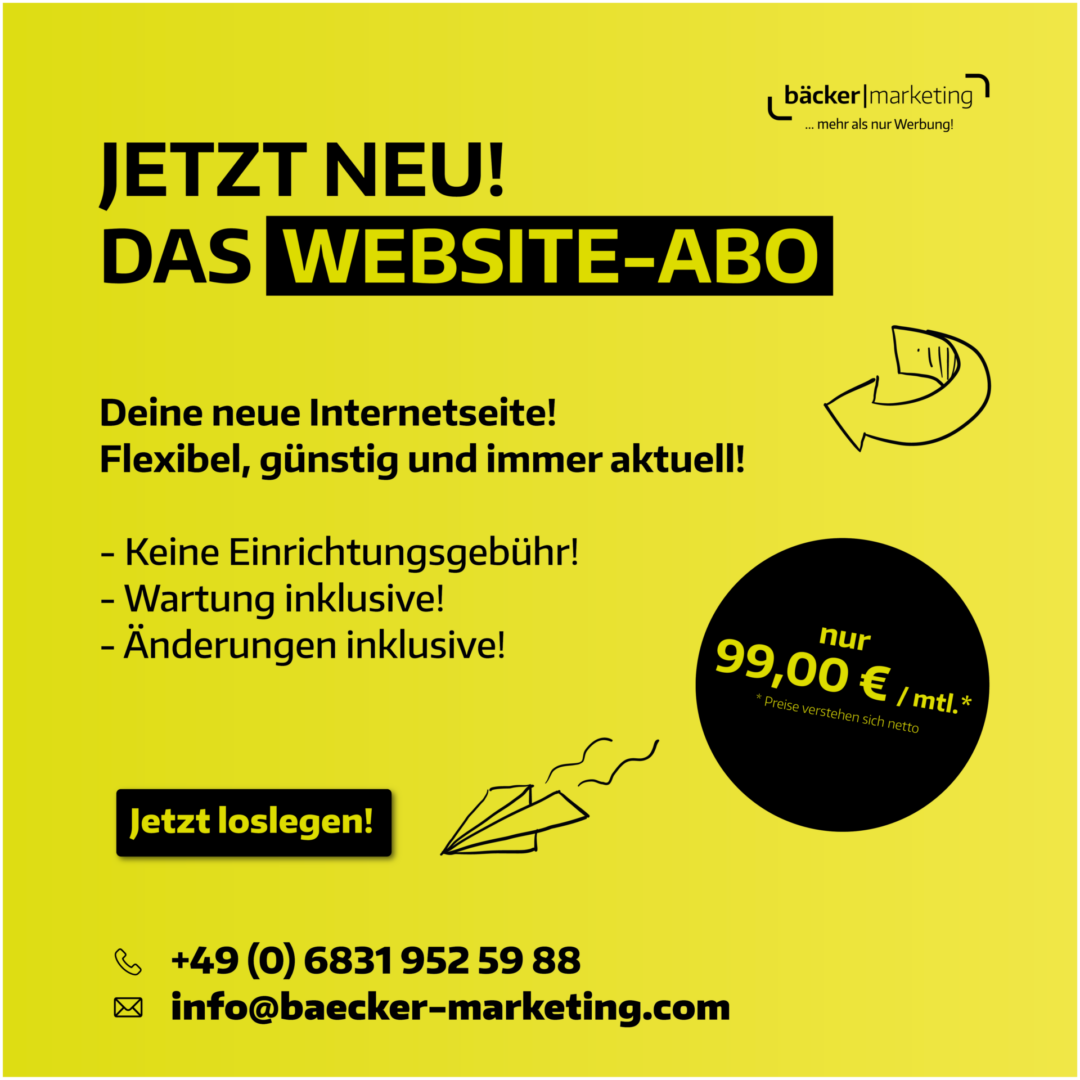 Jetzt neu: Das Website-Abo