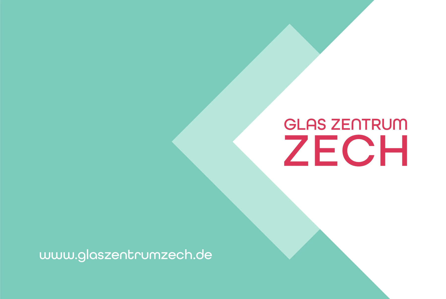 Glaszentrum Zech: Geschäftsausstattung als Kartenkomposition